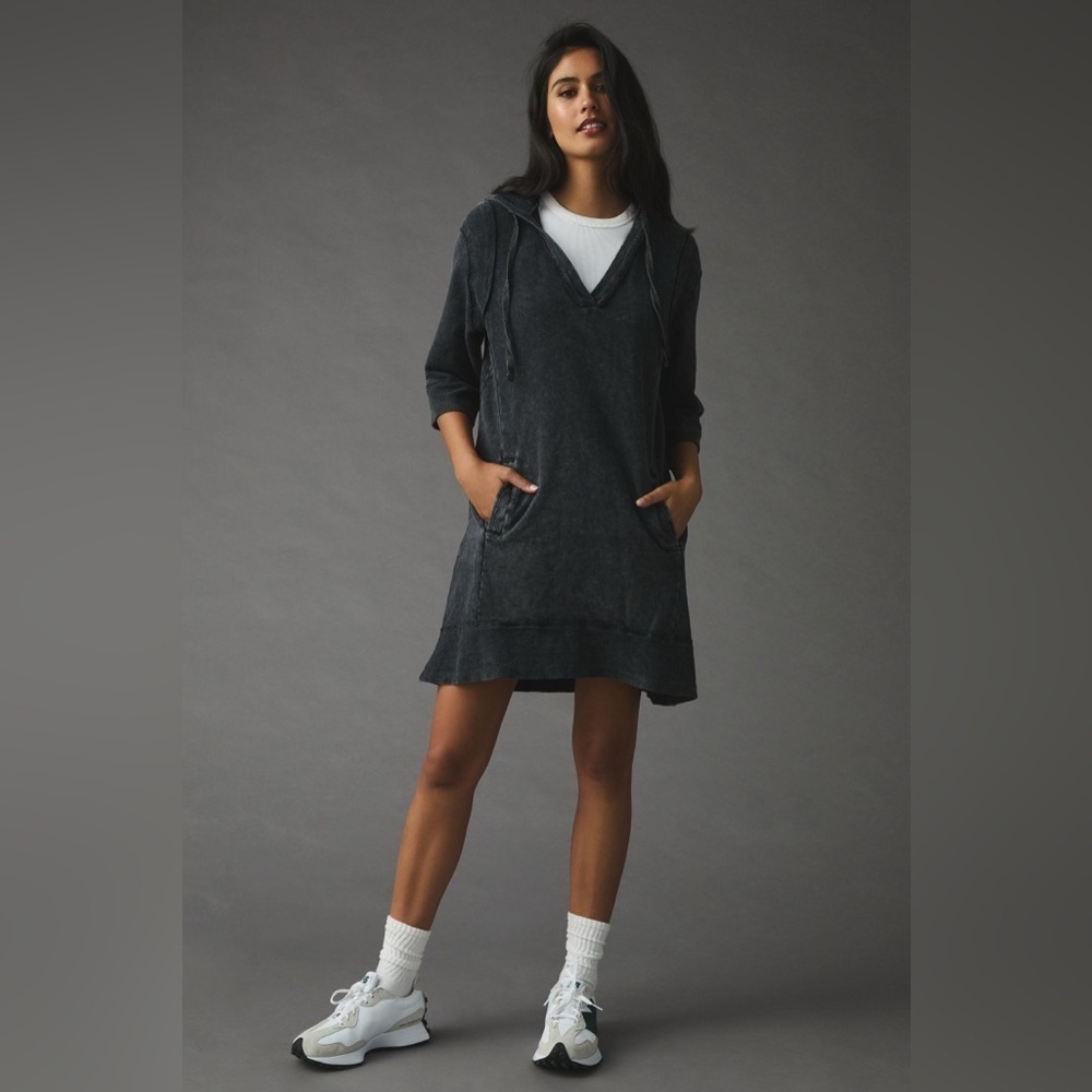 DAILY PRACTICE • Sport Hoodie Mini Dress gray size medium comfy cozy